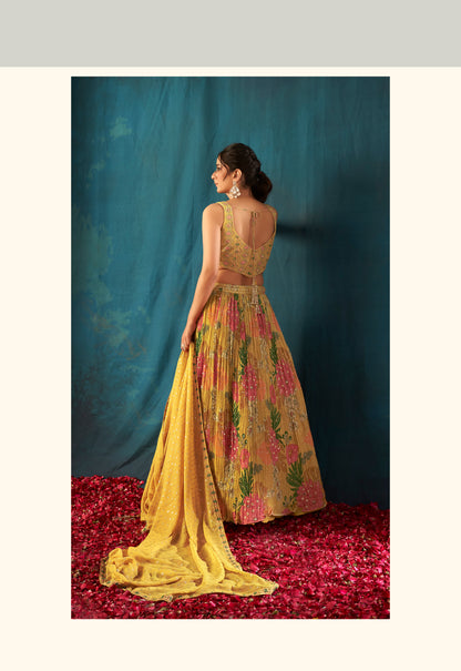 Chinone Fabric - Pastel Sage Citrus